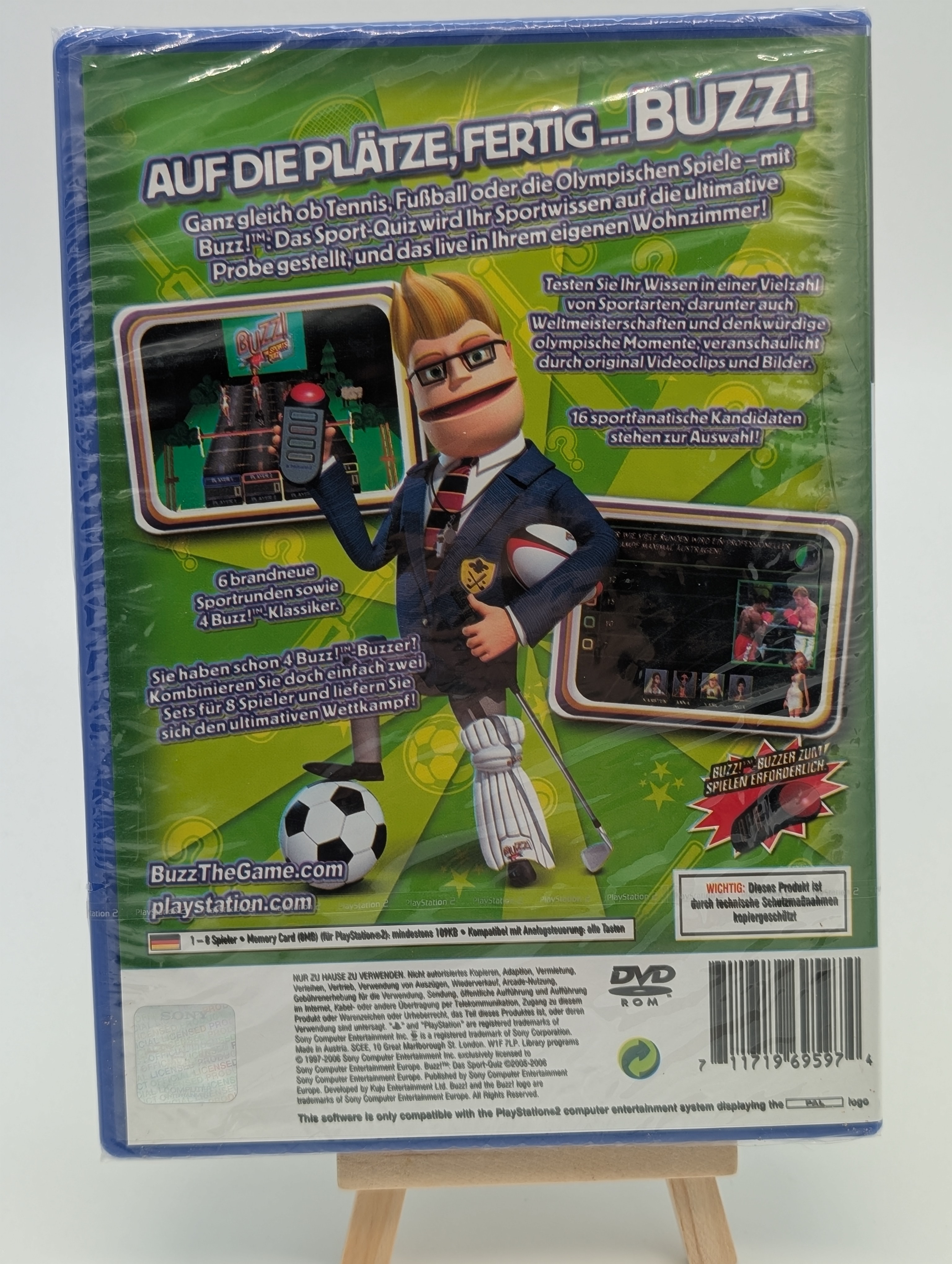 Sony PlayStation 2 | BUZZ! Das Sport Quiz | noch in Folie eingeschweißt