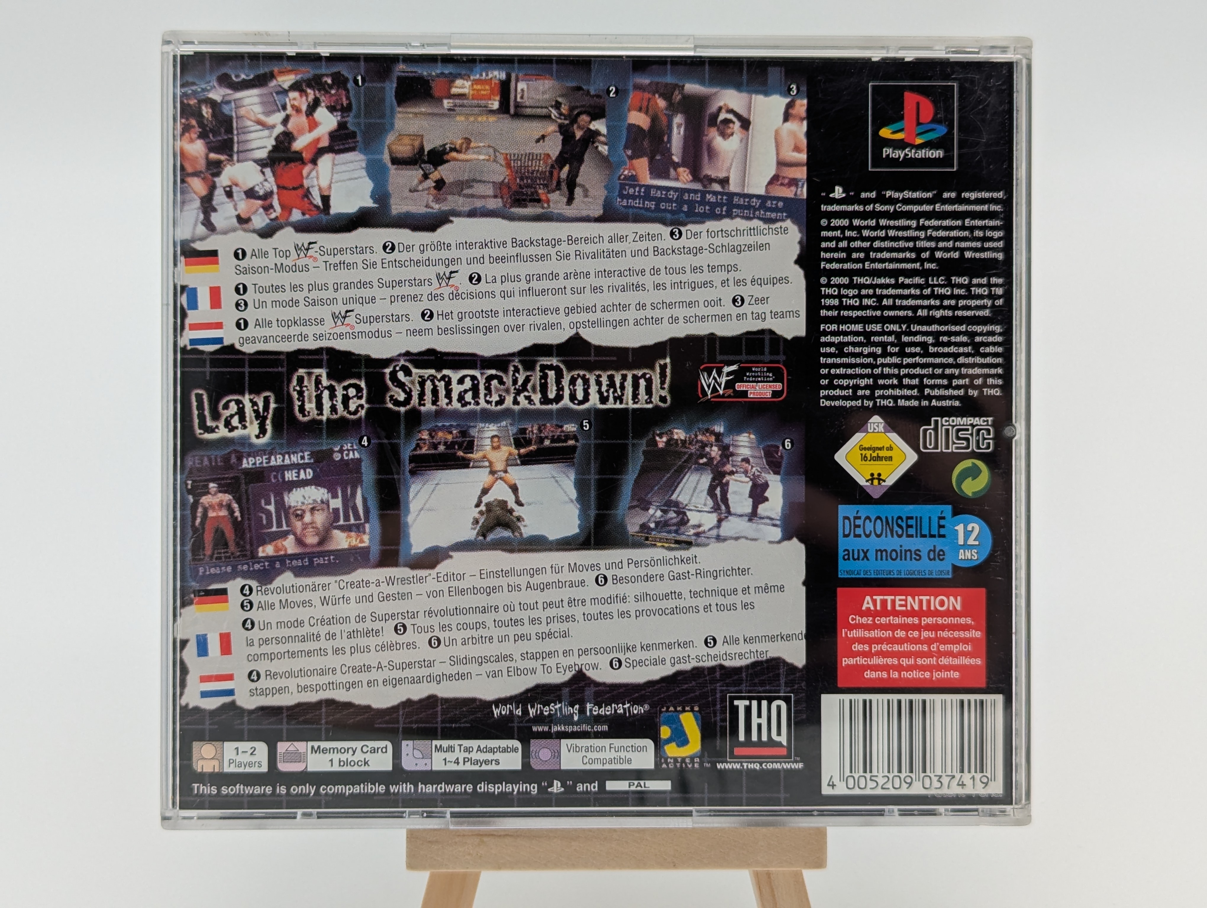 Sony PlayStation 1 WWF Smack Down OVP | CIB