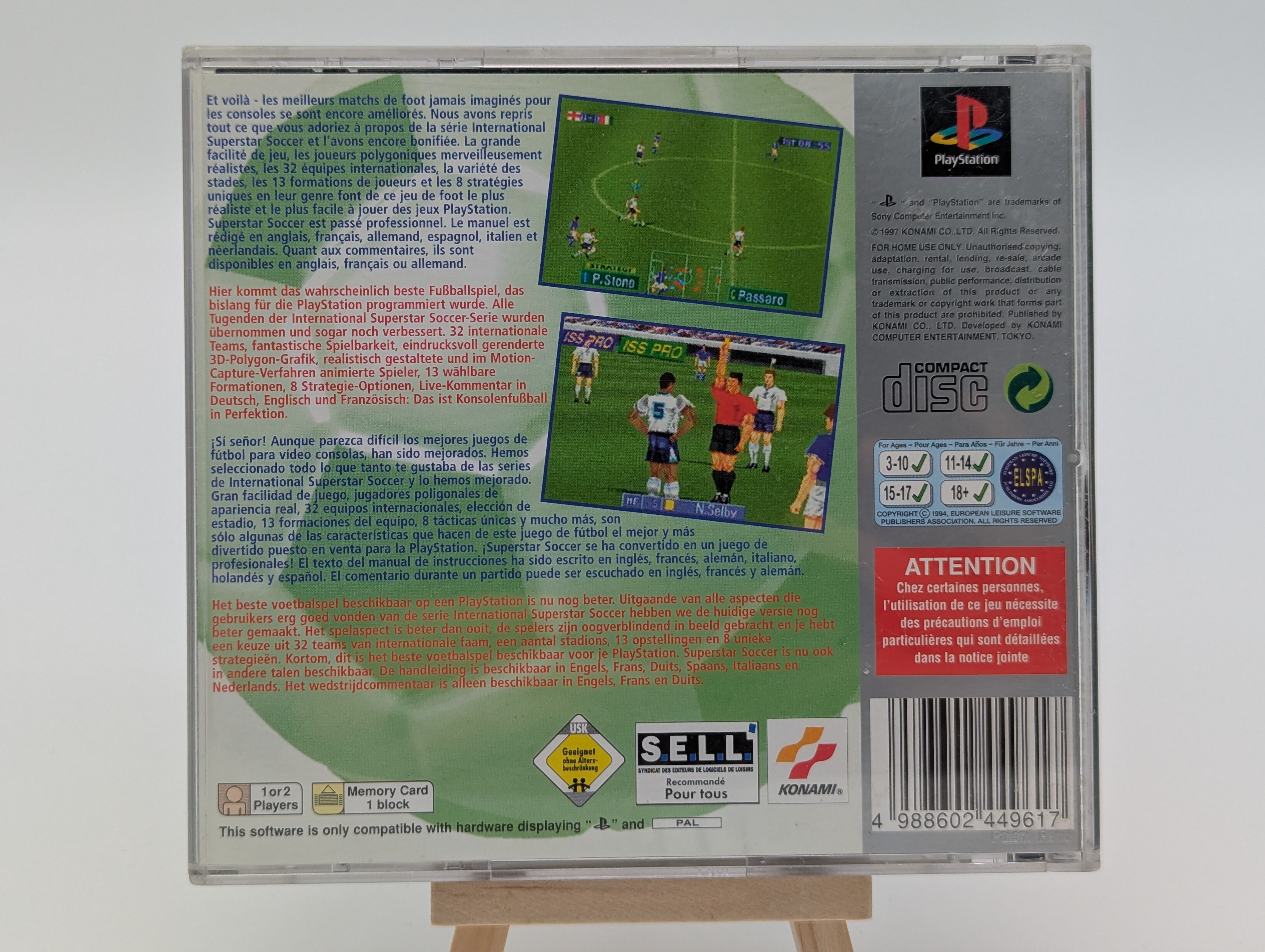 Sony PlayStation 1 International Superstar Soccer Pro OVP | CIB