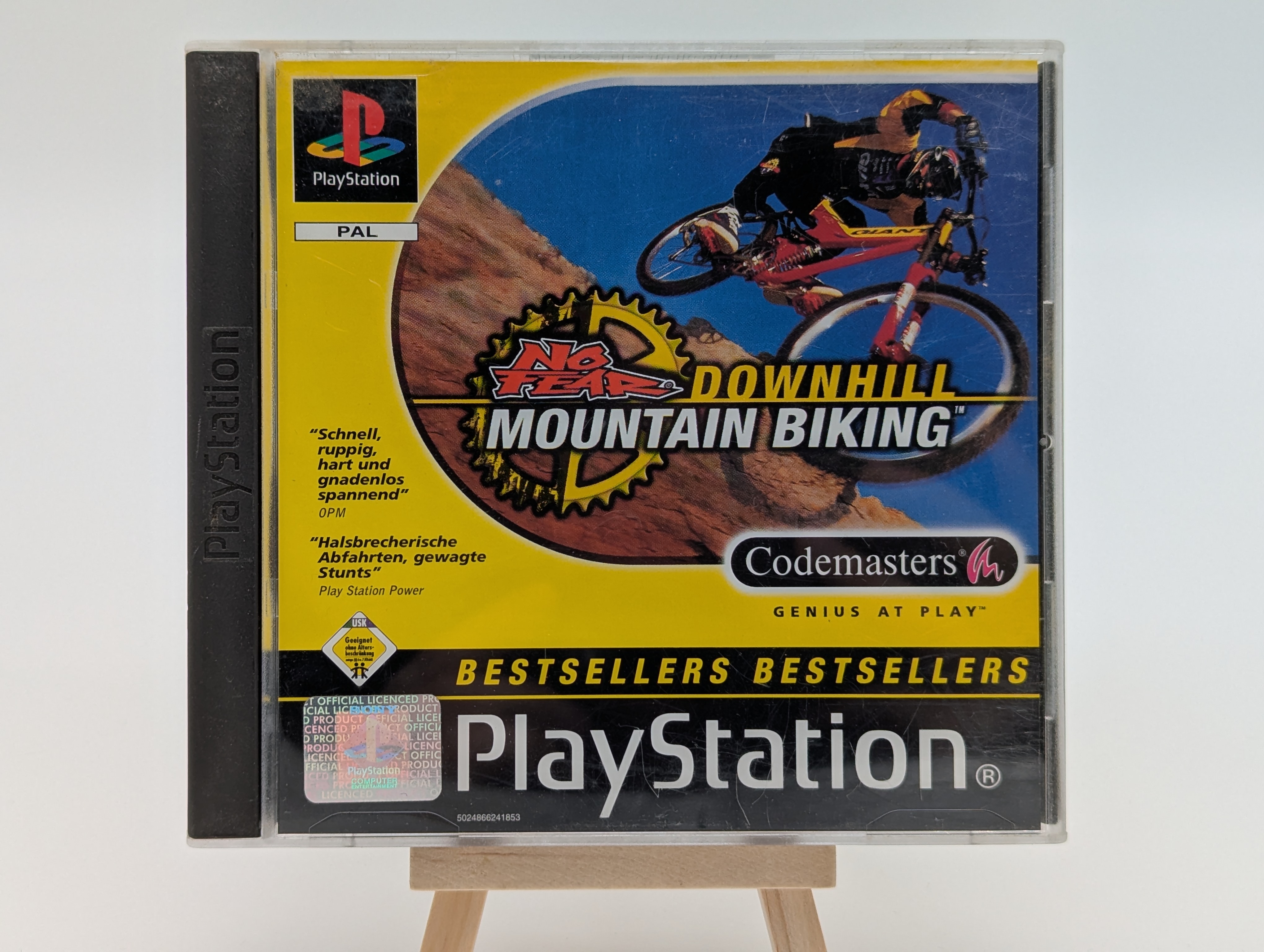 Sony PlayStation 1 No Fear Downhill Mountain Biking OVP | CIB