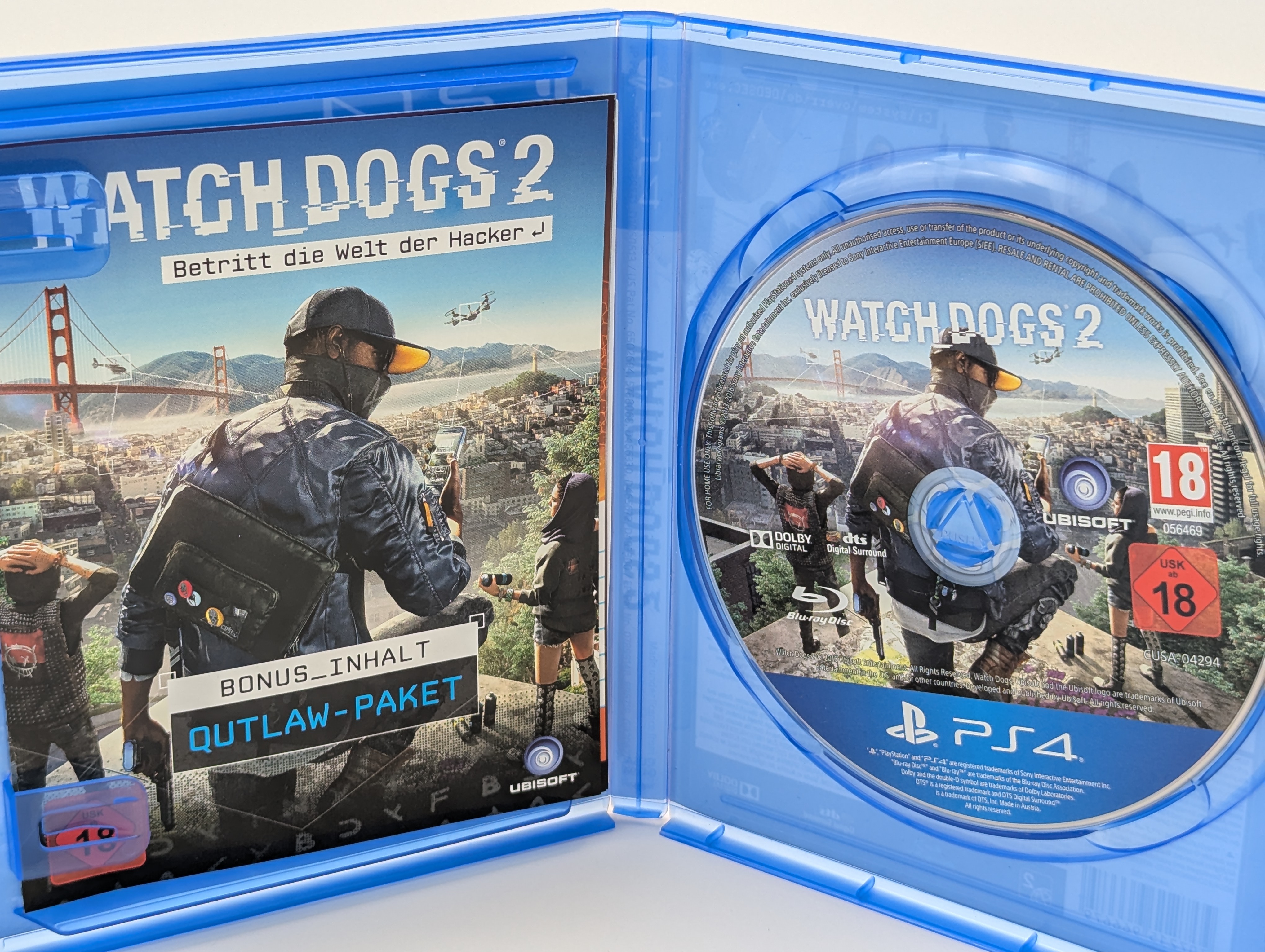 Sony PlayStation 4 Watchdogs 2 | OVP | CiB