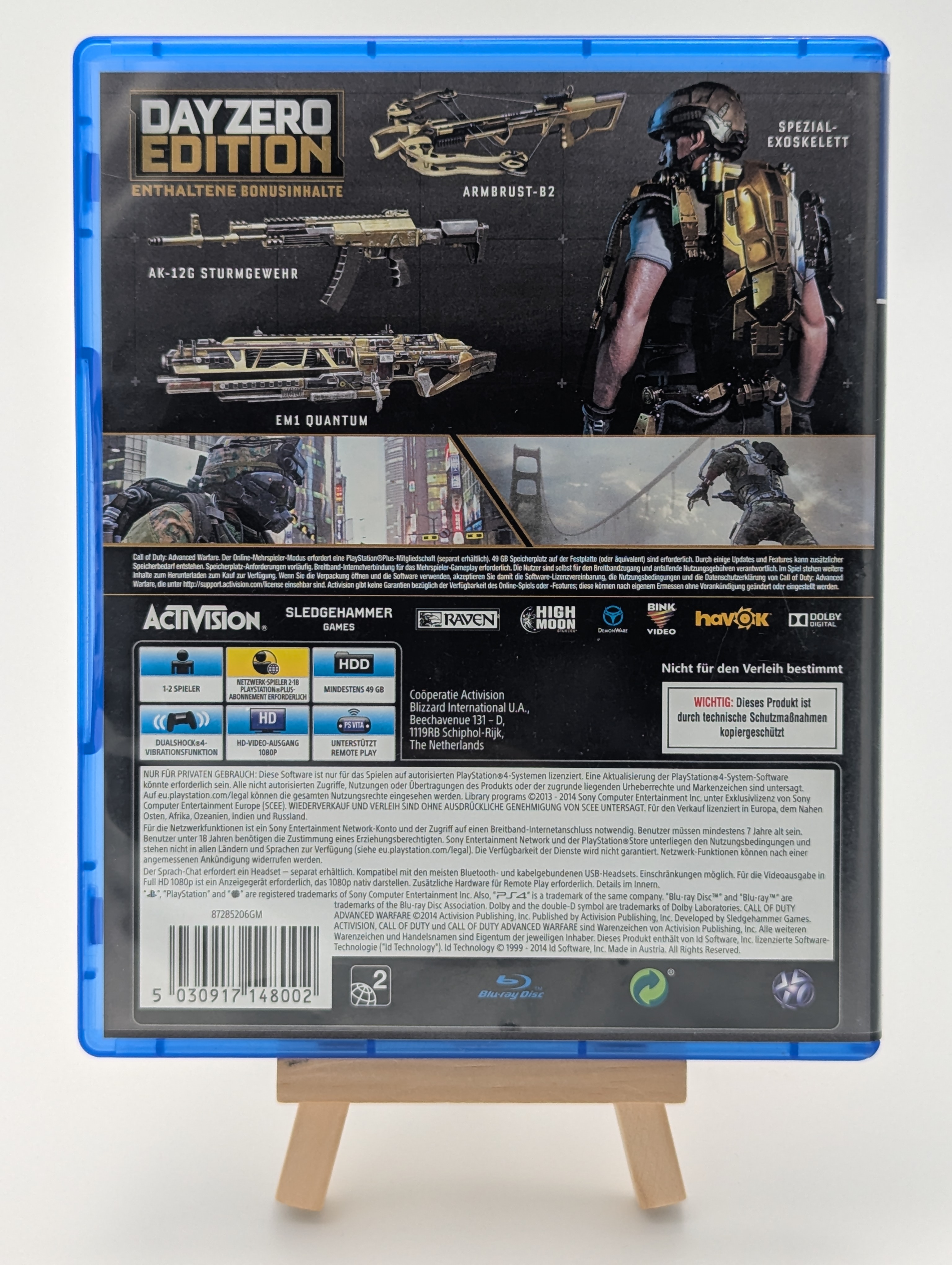 Sony PlayStation 4 Call of Duty: Advanced Warfare 100% Uncut | Day Zero Edition | OVP | CiB