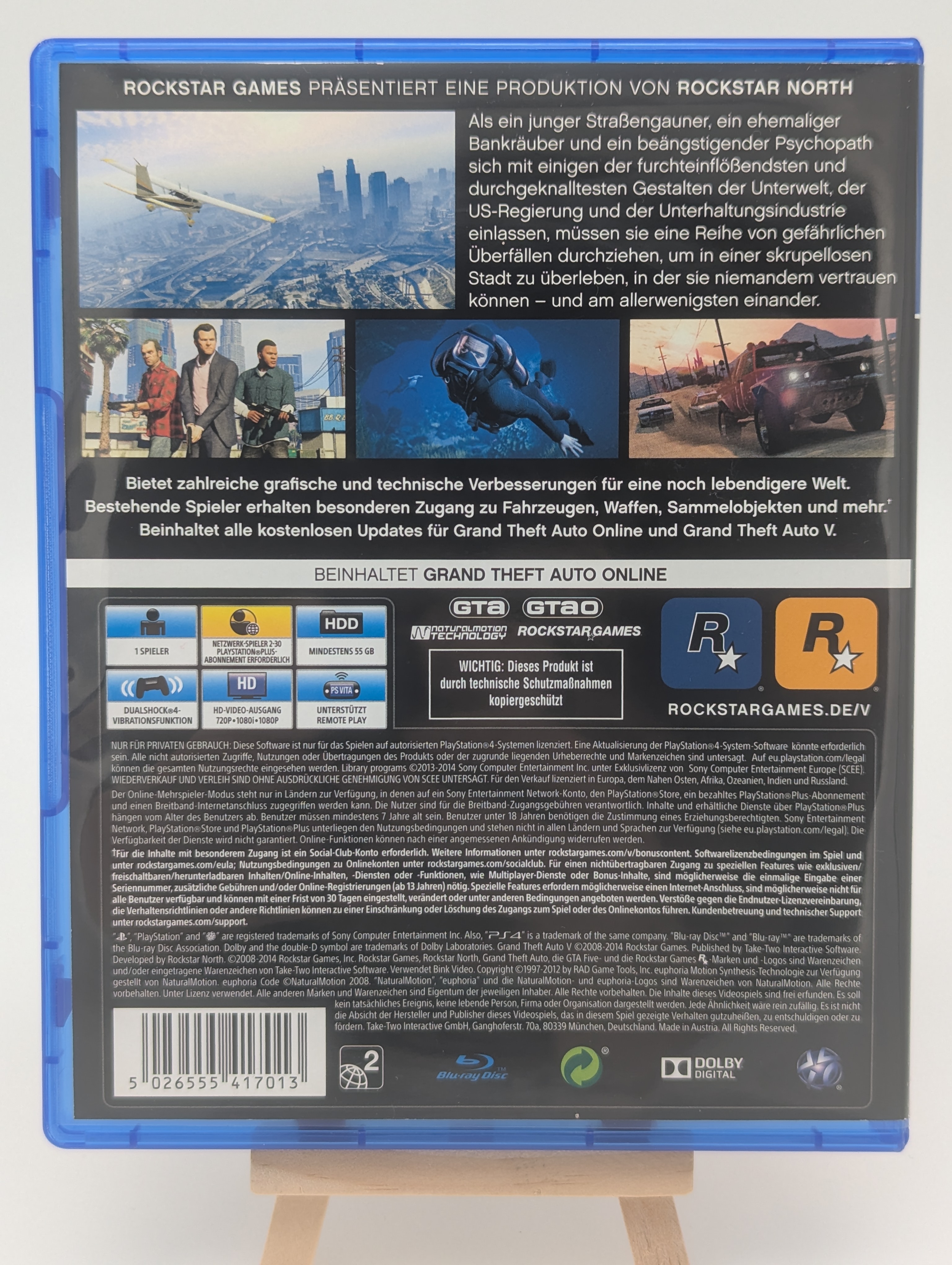 Grand Theft Auto 5 Sony PlayStation 4 PS4 OVP mit Anleitung