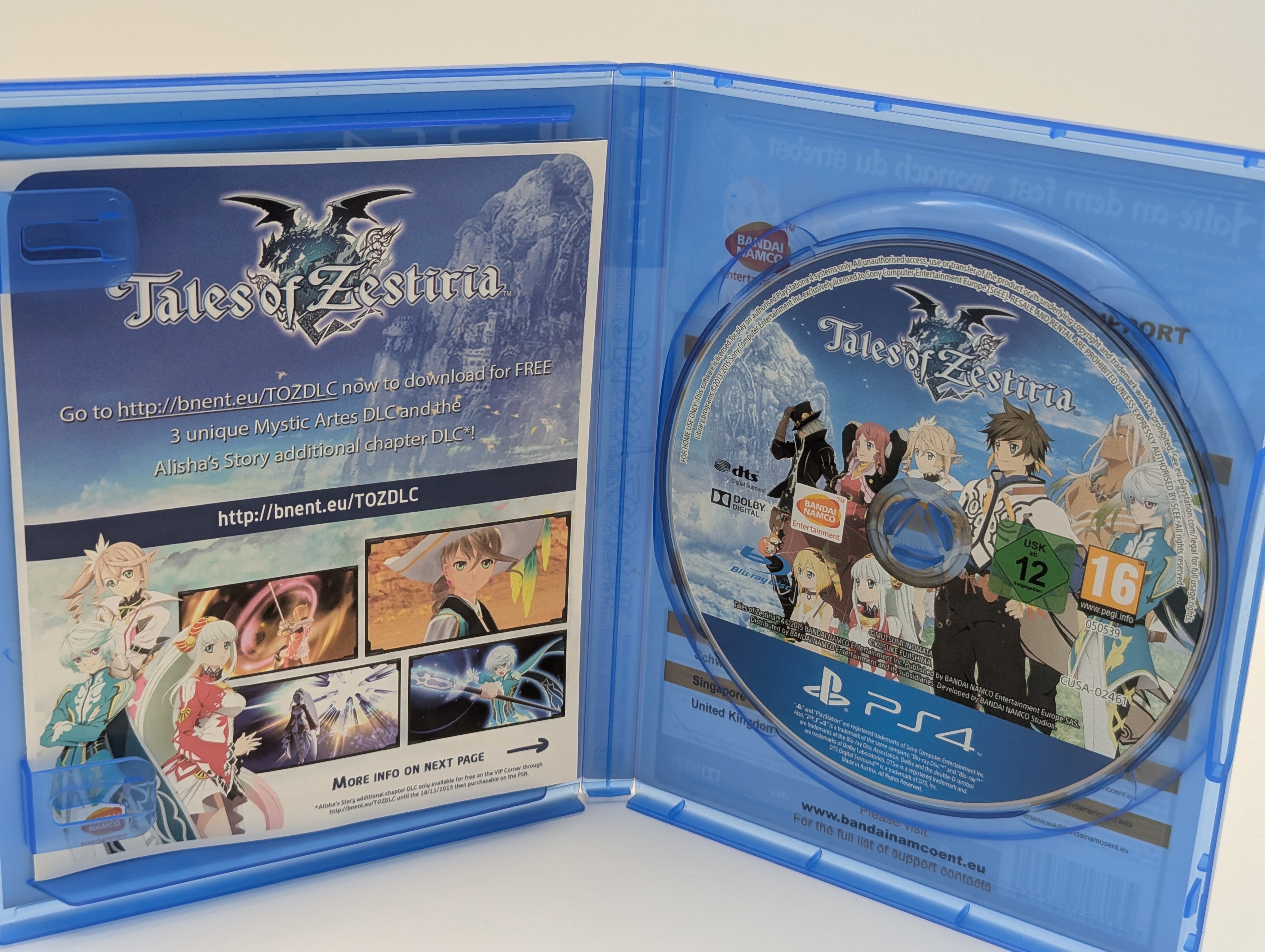Tales of Zestiria Sony PlayStation 4 PS4 OVP