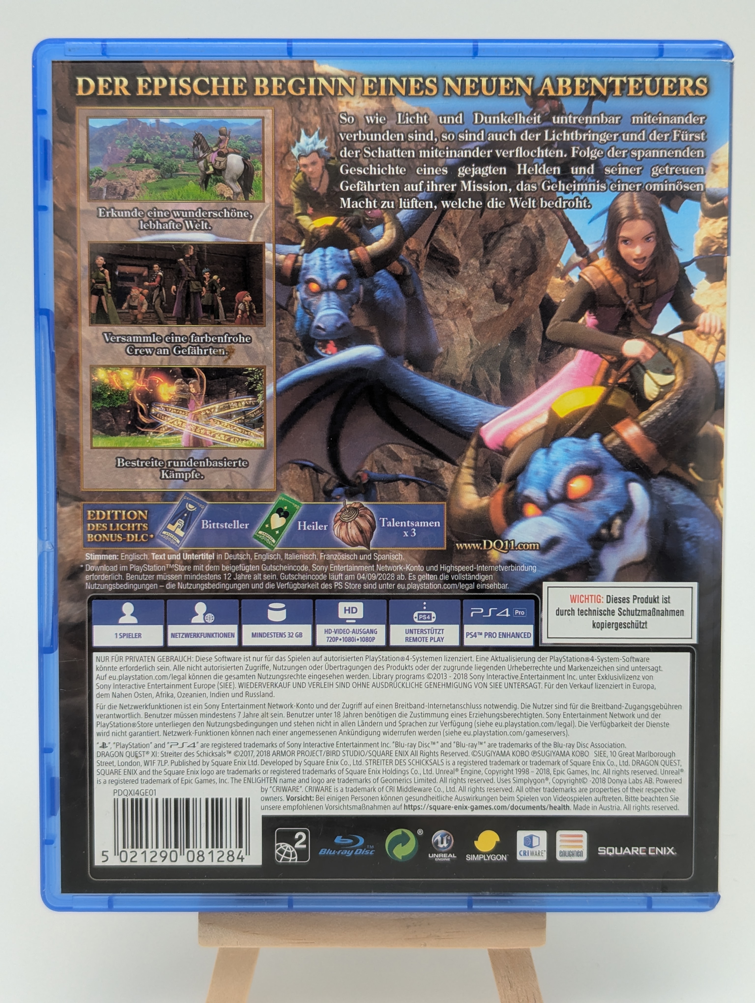 Dragon Quest 11 Streiter des Schicksals Sony PlayStation 4 PS4 OVP